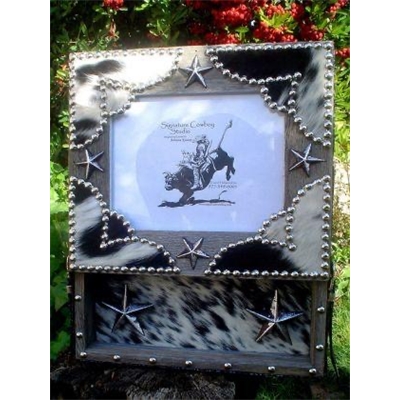 Trophy Buckle Display Case With Picture Frame